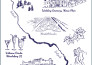 draw a customized digital ink sketchy line venue map